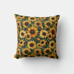 Golden Sunflower Bliss Kissen