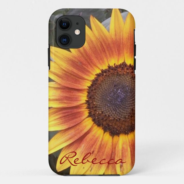 Golden Sunflower iPhone 5 Fall *Personlize* Case-Mate iPhone Hülle (Rückseite)
