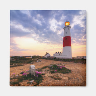 Golden Sunrise im Portland Bill Lighthouse Magnet
