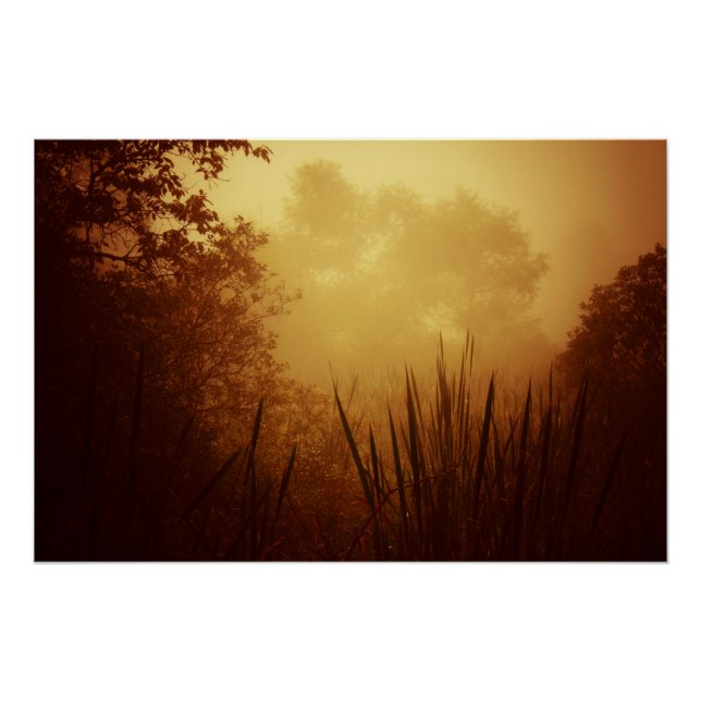 Golden Sunrise Landschaft Poster (Vorderseite)
