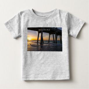 Golden Sunrise Unter Pensacola Pier Kinder T-Shirt