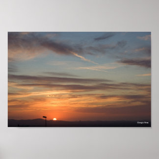 Golden Sunset in Sardinien - Italien Poster