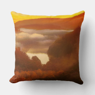 Golden Sunset Throw Kissen