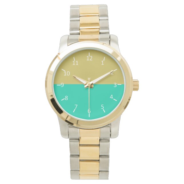 Golden Sunset Waters Armbanduhr (Vorderseite)