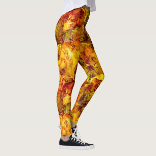 Golden Sunshine Abstrakt Textures Leggings