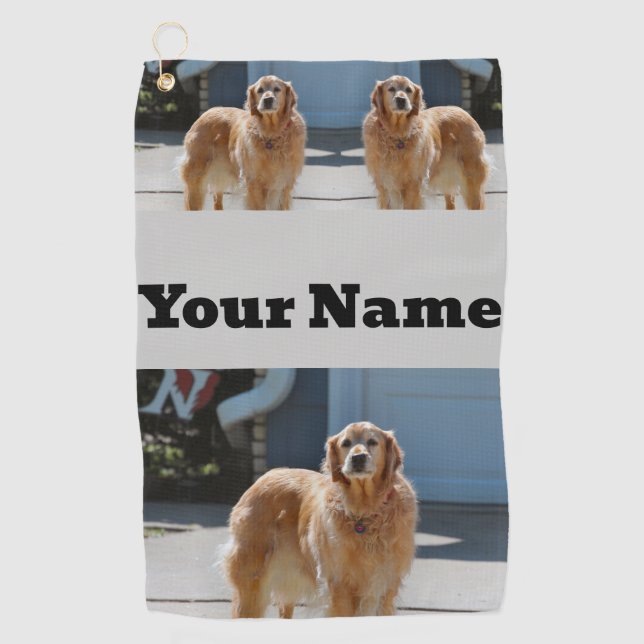 Golden Sunshine Golfhandtuch (Vorderseite)