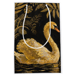 Golden Swan am Mitternachtssee Mittlere Geschenktüte