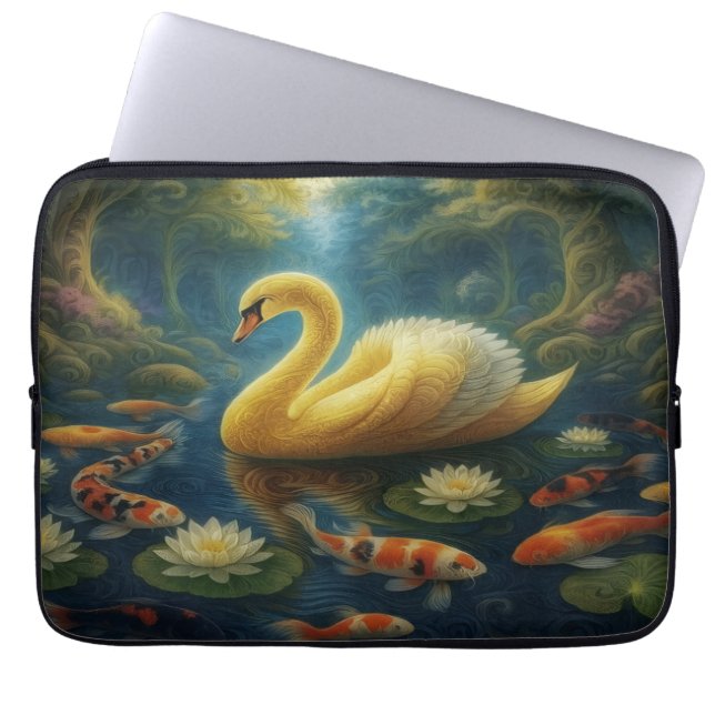 Golden Swan Laptop-Hülle Laptopschutzhülle (Vorderseite)