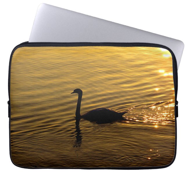 Golden Swan Laptopschutzhülle (Vorderseite)