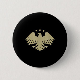 Golden Syrian Eagle - Nationales Emblem Button