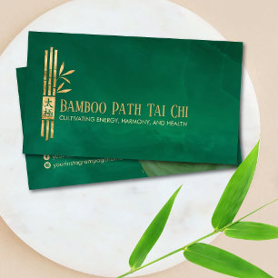 Golden Tai Chi und Qigong - Bamboo Visitenkarte