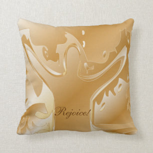 Golden/TAN freuen Sie sich Wurfs-Kissen Kissen