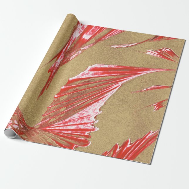 Golden Tan to Pink Wing Design Geschenkpapier (Ungerollt)
