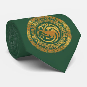 Golden Targaryen Wappen Krawatte