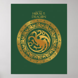 Golden Targaryen Wappen Poster