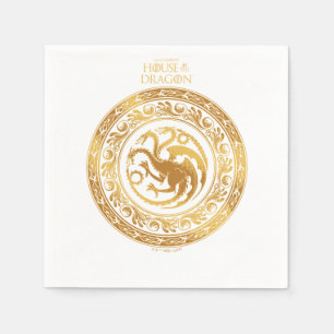 Golden Targaryen Wappen Serviette
