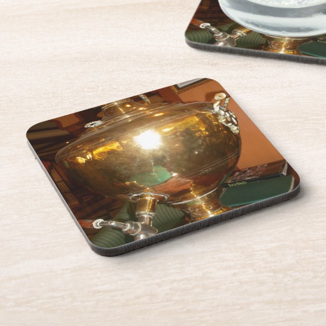 Golden tea Pot Getränkeuntersetzer (Linke Seite)