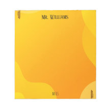 Golden Teacher Gift Notepad
