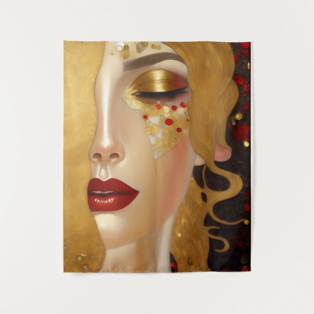 Golden Tears (Freya's Heartache) Reihe 2 Wandteppich (Vorderseite)