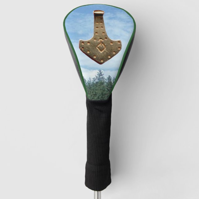 Golden Thammer Bäume Golfklubfahrer Abdeckung Golf Headcover (Vorderseite)