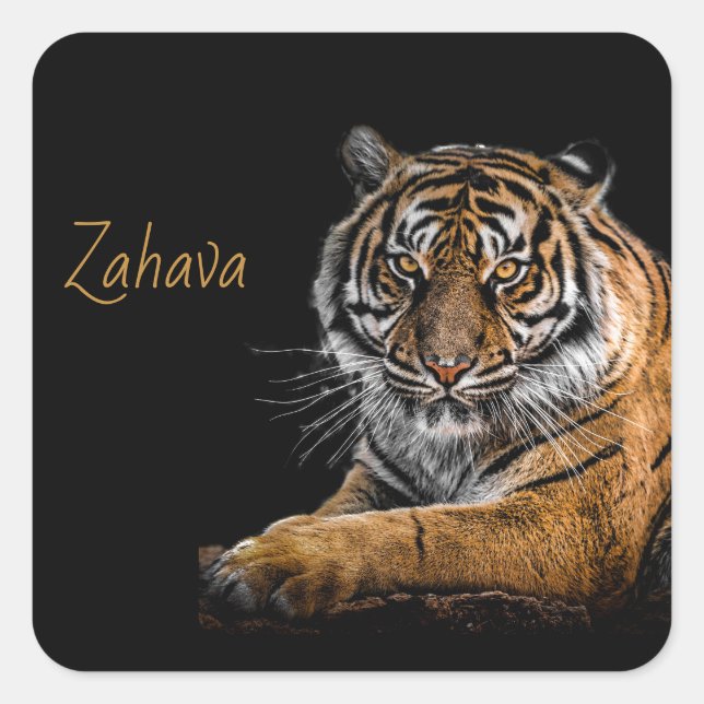 Golden Tiger Sticker (Vorderseite)