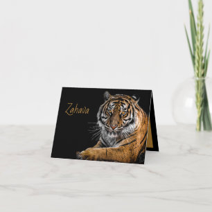 Golden Tiger Vielen Dank Note Card