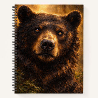 Golden Timber | Bären-Wildlife-Kunst | Notizbuch