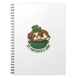 Golden Treasure Keeper Shih Tzu St.Patrick's Day Notizblock