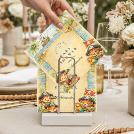 Golden Treasure Pirate Baby Shower Serviette