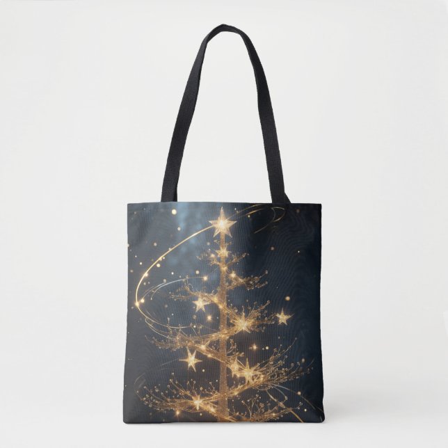 Golden Tree Glam Holiday Tote Bag (Vorderseite)