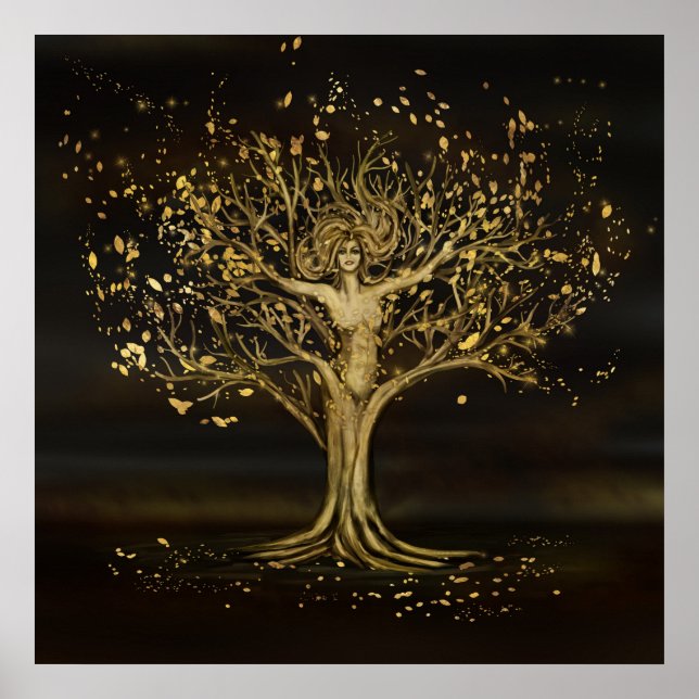 Golden Tree Goddess Poster (Vorne)