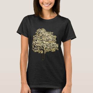 Golden Tree Natur Original Kunst T-Shirt