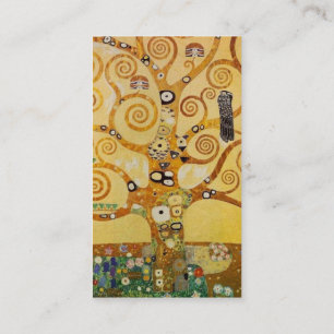 Golden Tree of Life Kunst – Art Nouveau Klimt Visitenkarte