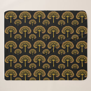 Golden Trees Sherpa Blanket Sherpadecke