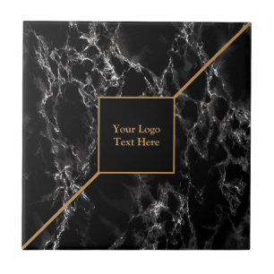 Golden Trendy Black Marble Stone - Anpassbar - Fliese