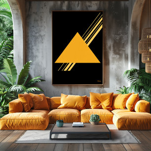 Golden Triangle Bauhaus Minimalistisches Design Poster