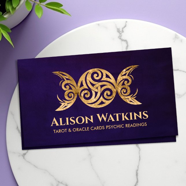 Golden Triskele - Triple Moon Visitenkarte (Von Creator hochgeladen)