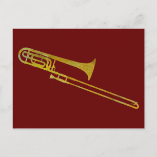 Golden Trombone Postkarte