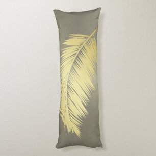 Golden Tropical Palm Blätter Seitenschläferkissen
