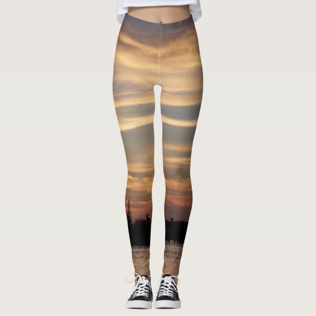 Golden trübe Florida Keys Sunset Leggings (Vorderseite)
