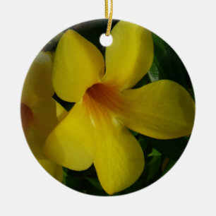 Golden Trumpet Blume II Tropical Keramik Ornament