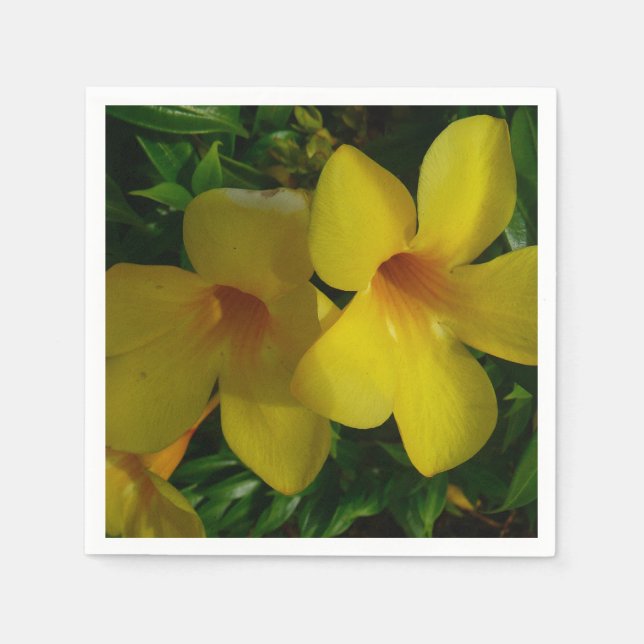 Golden Trumpet Blume II Tropical Serviette (Vorderseite)
