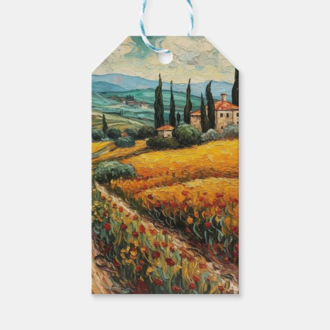 Golden Tuscany Dreams Geschenkanhänger (Vorderseite)