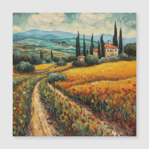 Golden Tuscany Dreams Magnetkarte