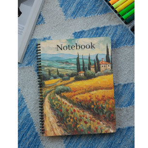 Golden Tuscany Dreams Notizblock