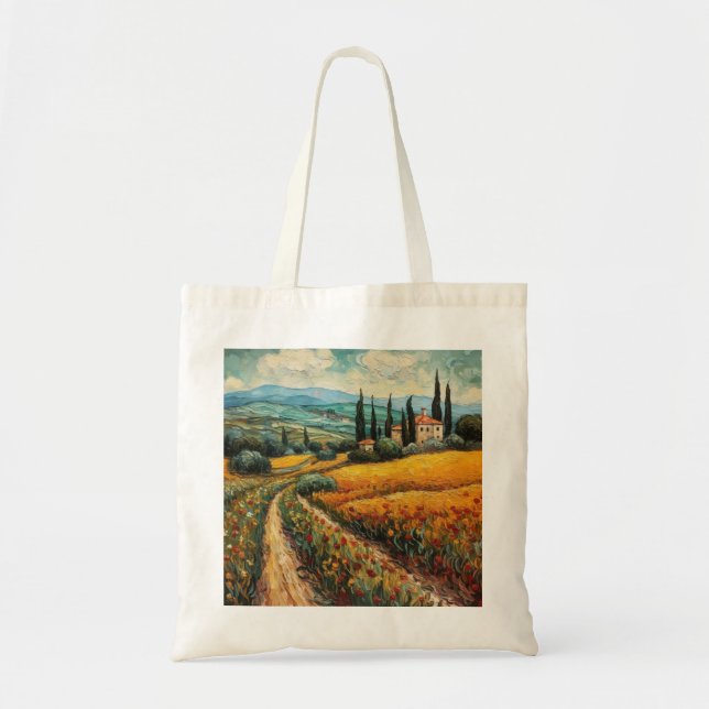 Golden Tuscany Dreams Tragetasche (Vorne)