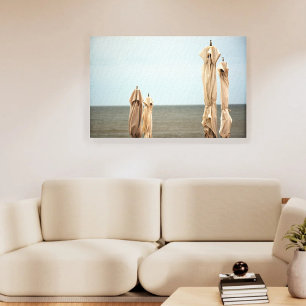 Golden Twilight Fotografie am Strand Leinwanddruck