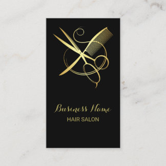 Golden und Black Beauty Salon Treuekarte
