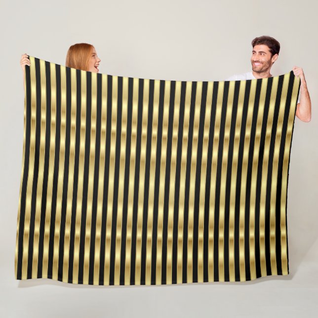 Golden und Black Elegante Fleecedecke (Beispiel)