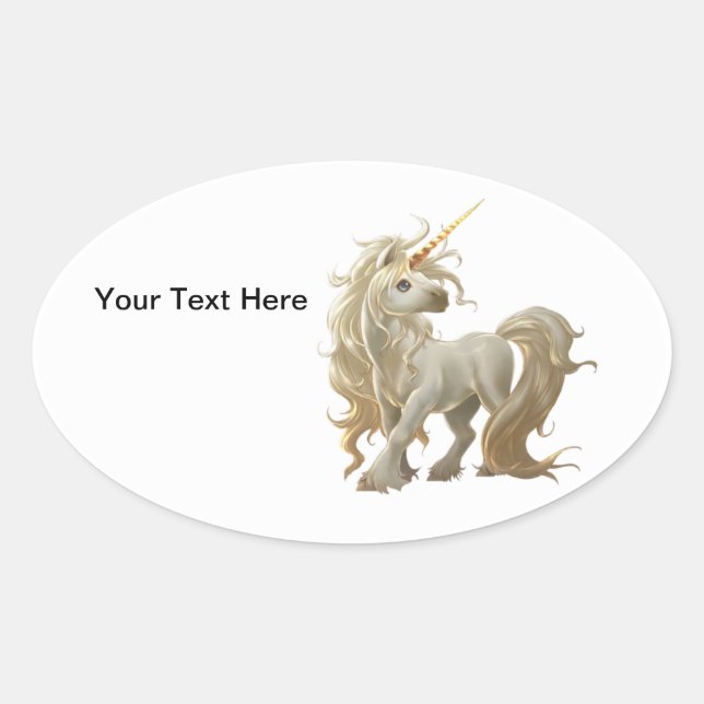 Golden Unicorn Aufkleber (Vorderseite)